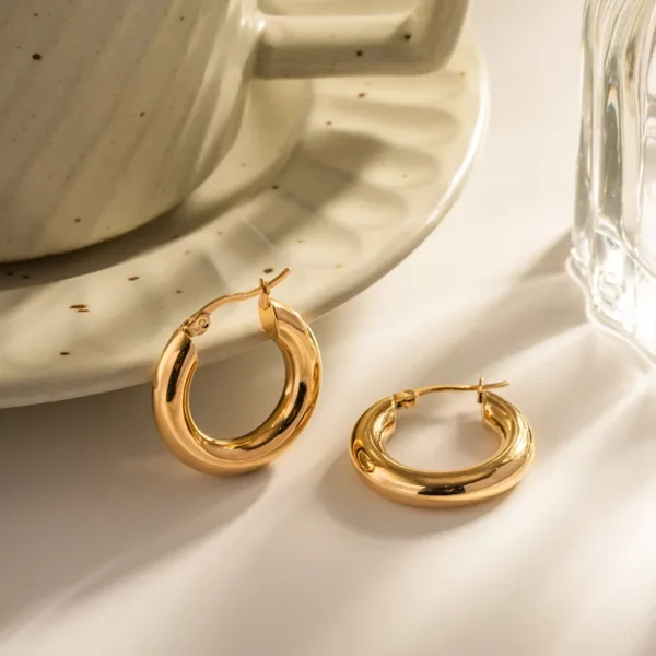 Classic Round Hoop Earrings