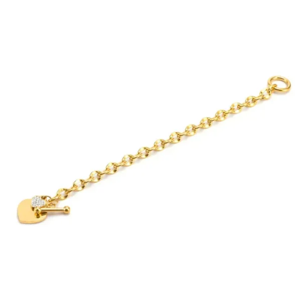 Heart Of Gold Chain Bracelet