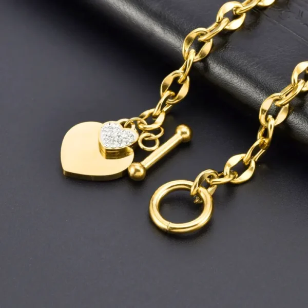 Heart Of Gold Chain Bracelet