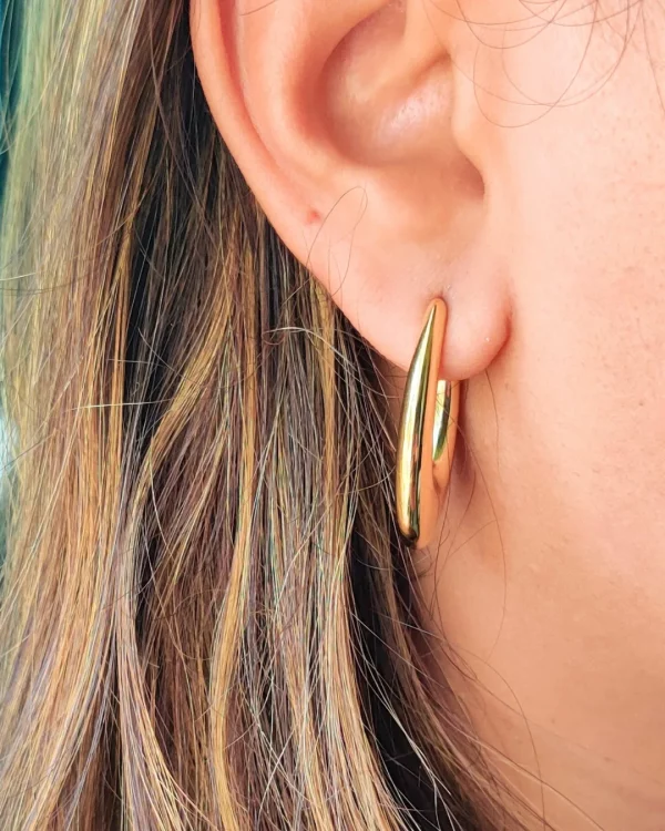 Bold U Hoop Earrings
