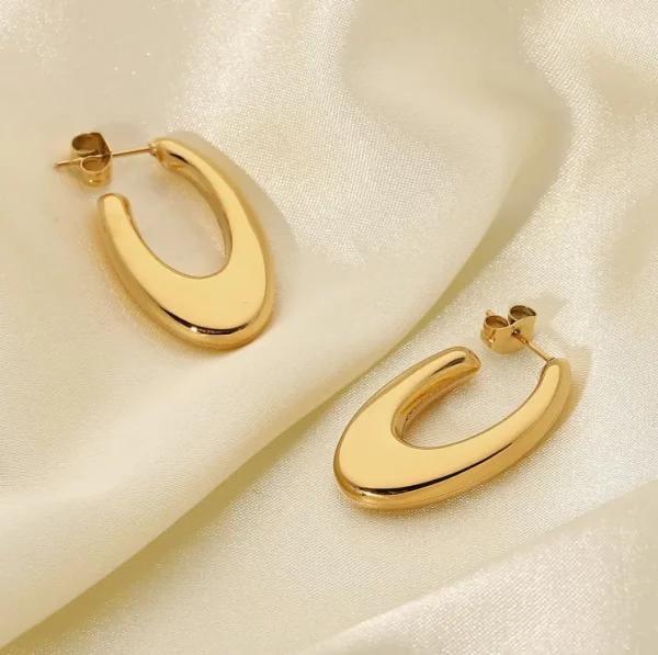Bold U Hoop Earrings