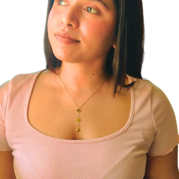 Graduating Heart Lariat Necklace