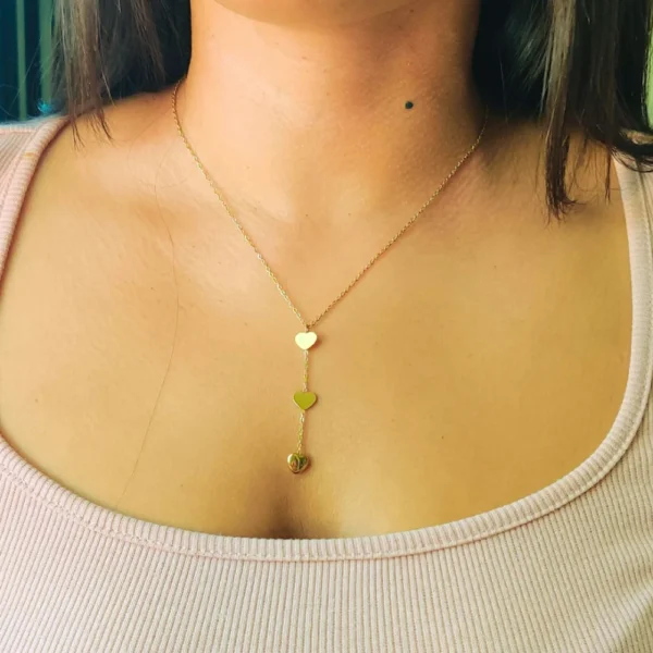 Graduating Heart Lariat Necklace