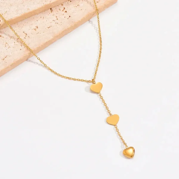 Graduating Heart Lariat Necklace