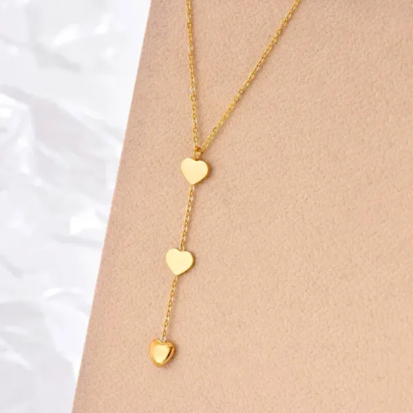 Graduating Heart Lariat Necklace