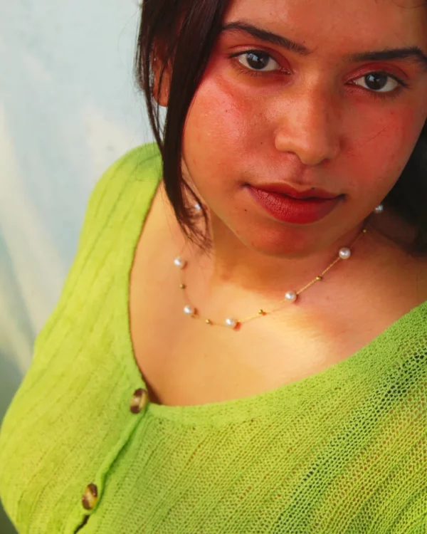 Multi Station Pearl Beaded Necklace