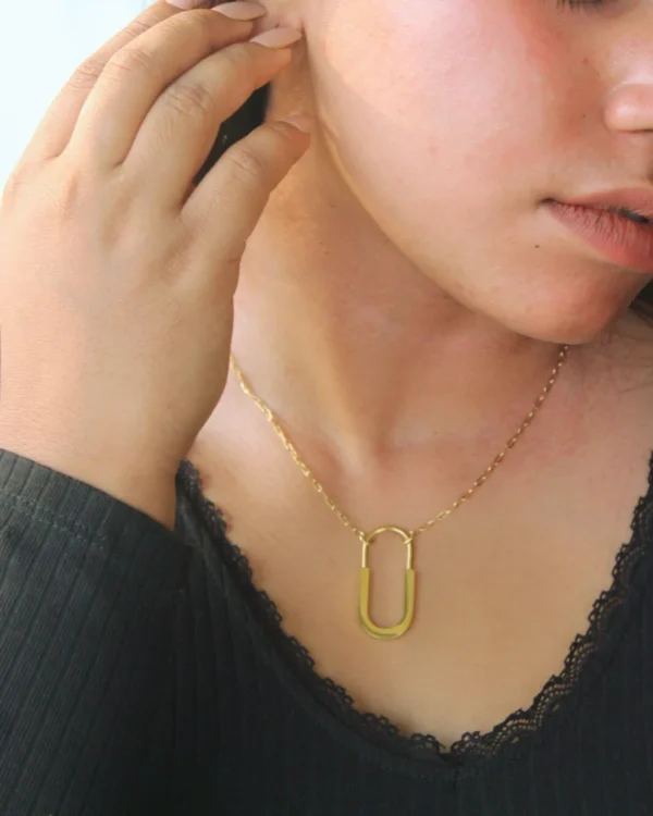 Medium Lock Pendant Necklace