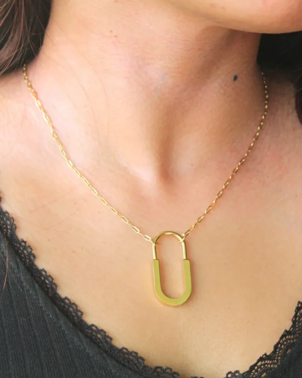 Medium Lock Pendant Necklace