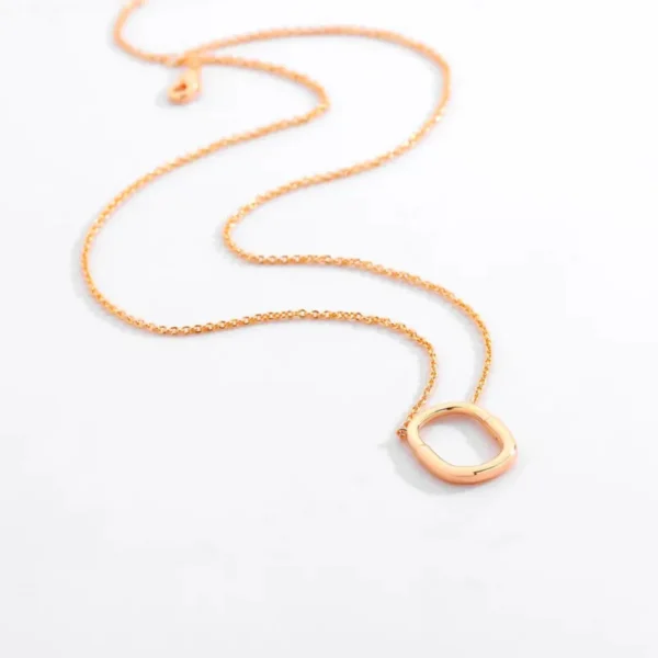 Lock Pendant Paperclip Chain Necklace