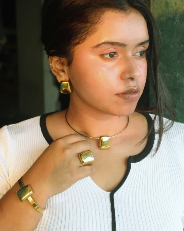 Bold Puffy Stud Earrings