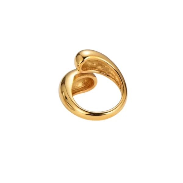 Chunky Water Drop Open Ring