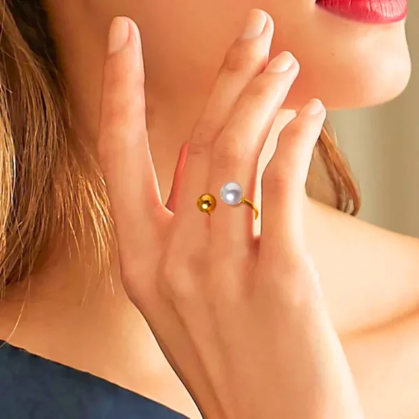 Pearl Open Ring