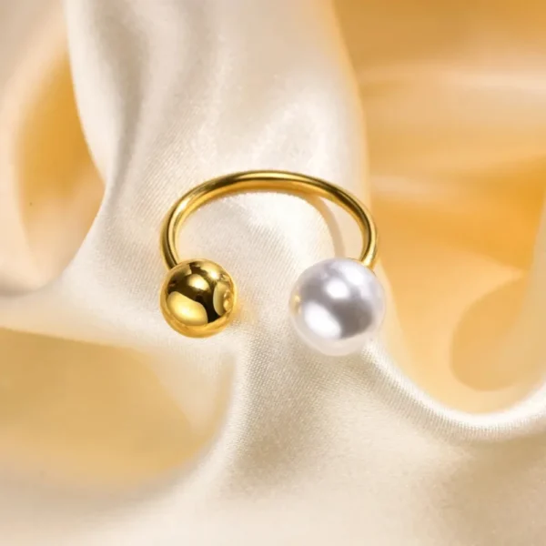 Pearl Open Ring