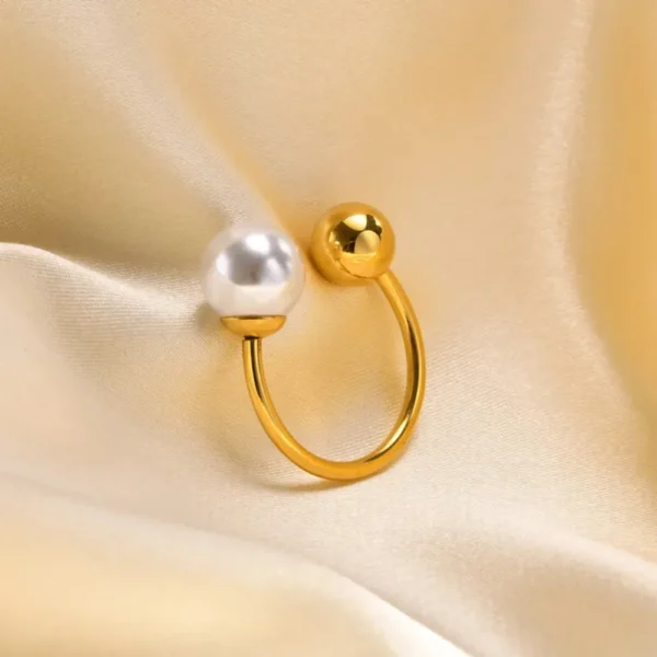 Pearl Open Ring