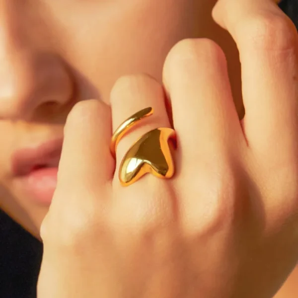 Bold Open Heart Ring