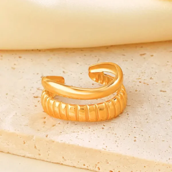 Double Layer Open Ring