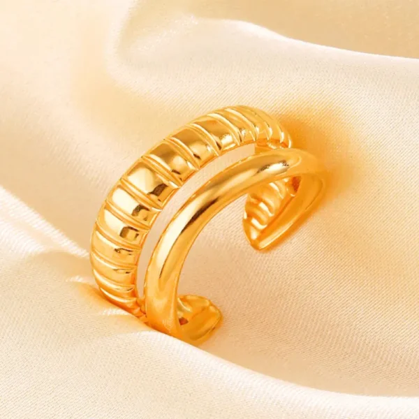Double Layer Open Ring