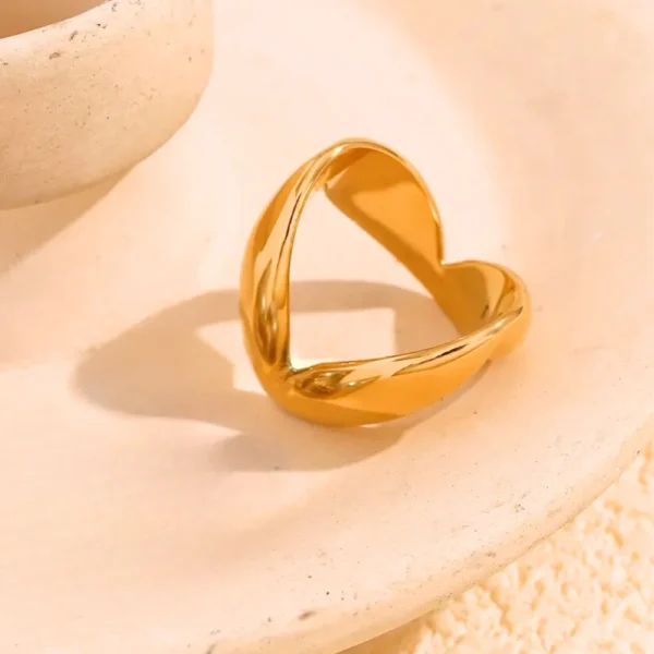 Minimalist Open Love Ring