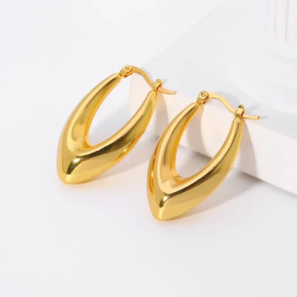 Chunky U Hoop Earrings