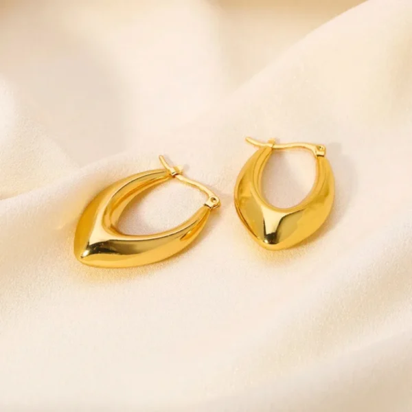 Chunky U Hoop Earrings