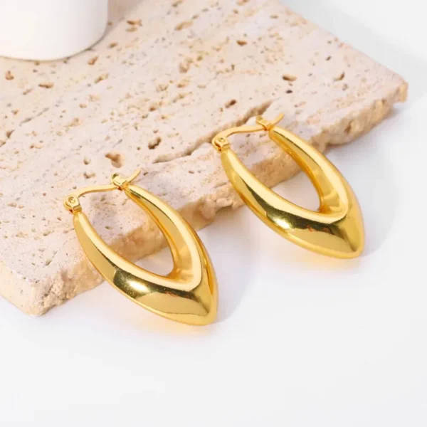 Chunky U Hoop Earrings