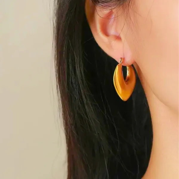 Bold Puffy Hoop Earrings
