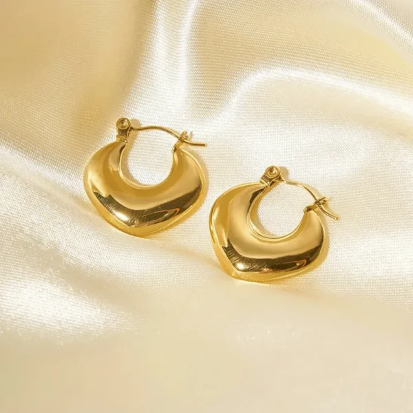 Bold Puffy Hoop Earrings