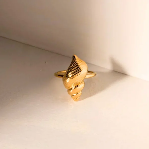 Textured Conch Open Ring