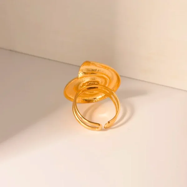 Textured Bold Spiral Ring