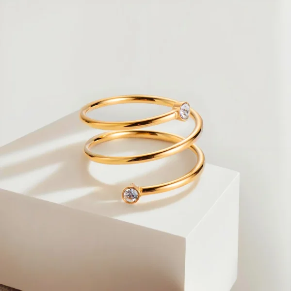 Boho Style Spiral Ring