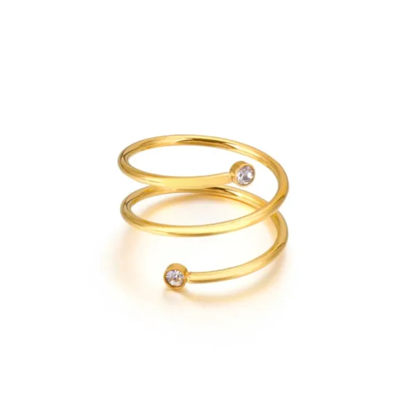 Boho Style Spiral Ring