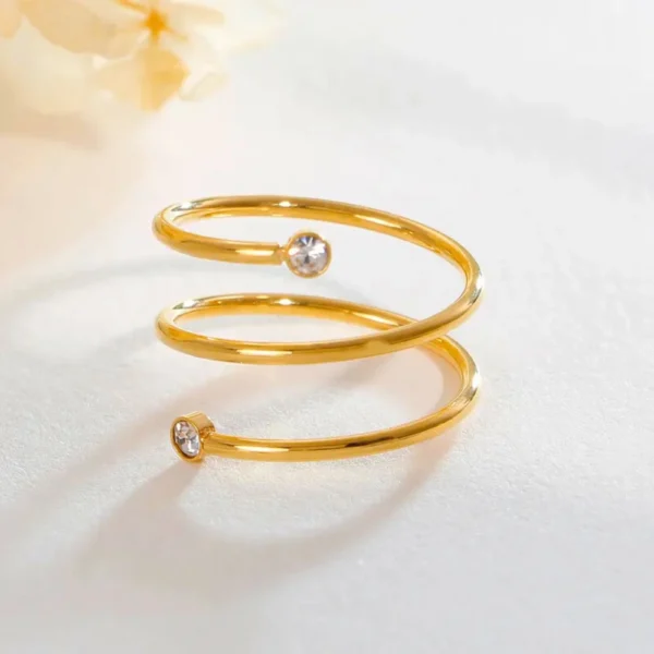 Boho Style Spiral Ring