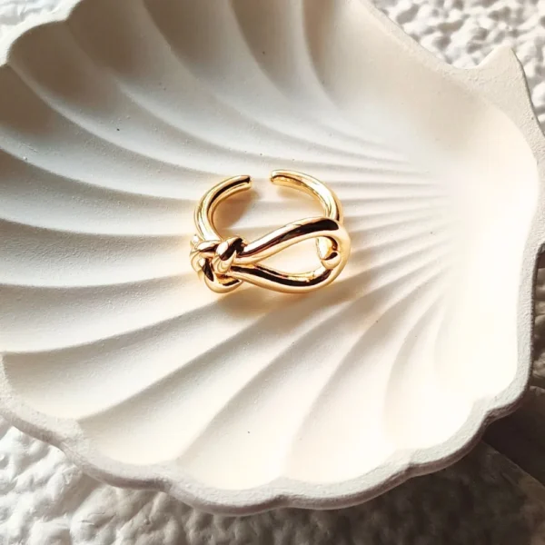 Rope Knot Open Ring