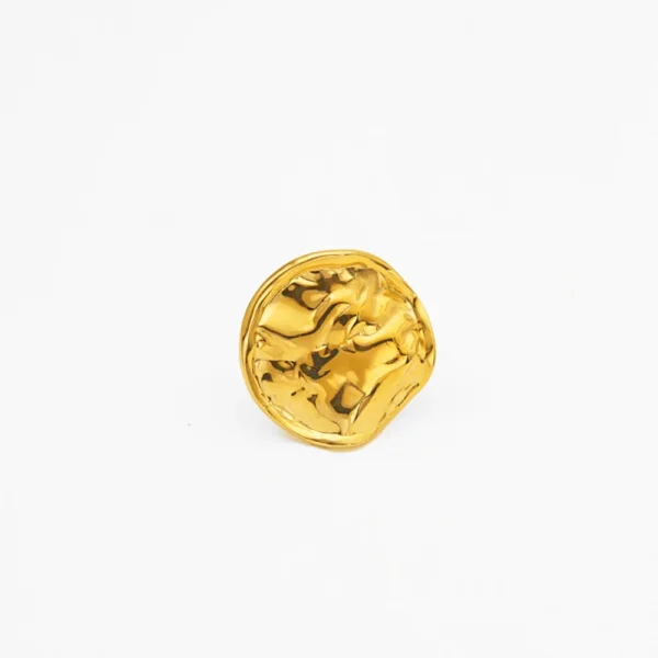 Moon Crater Statement Open Ring