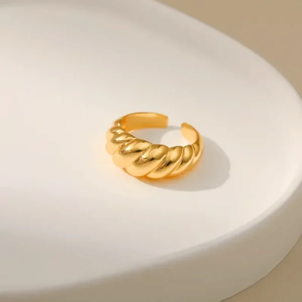 Bold Croissant Open Ring