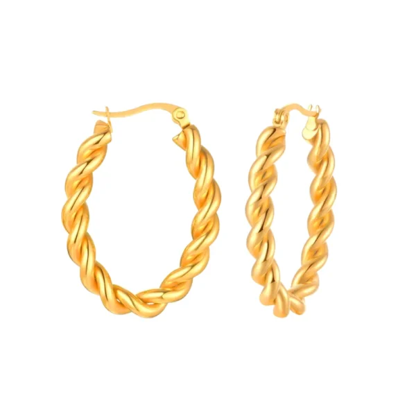 Classic Twisted Hoop Earrings